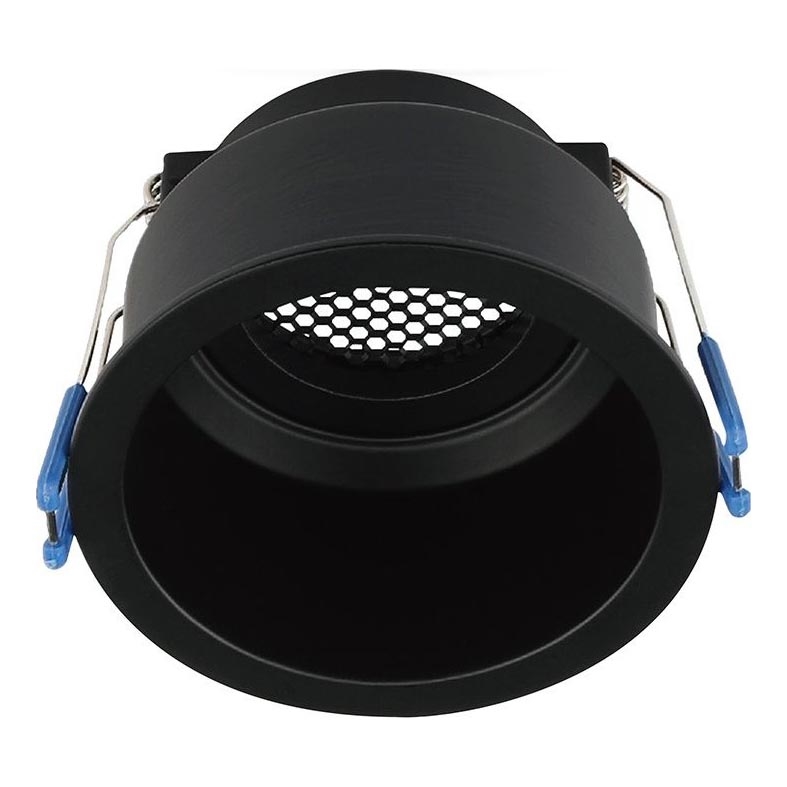 Inbouwspot GU10 Ø 9 cm zwart
