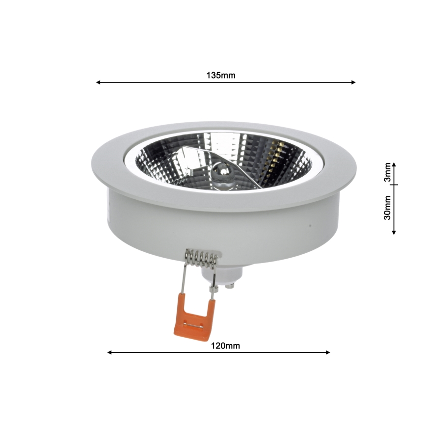Inbouwverlichting REDONDO 1xAR111 - GU10/25W/230V