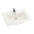 Inbouwwastafel CHICAGO 61x46,5 cm glanzend wit