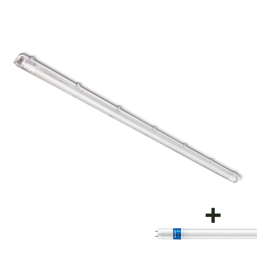 Industrie TL-Buis 1xG13/230V IP65 + LED TL-buis met sensor Philips MASTER T8 G13/24W