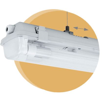 Industrie TL-Buis LIMEA T8 2xG13/10W/230V IP65 1500mm