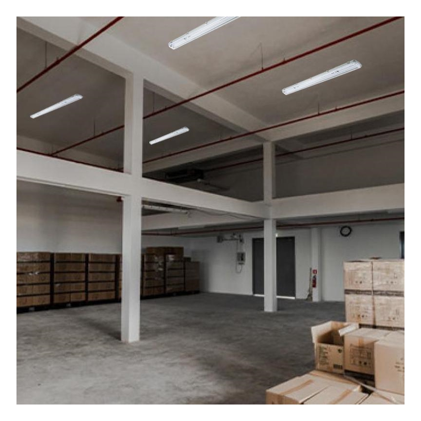 Industrie TL-Buis T8 2xG13/18W/230V IP65 126 cm
