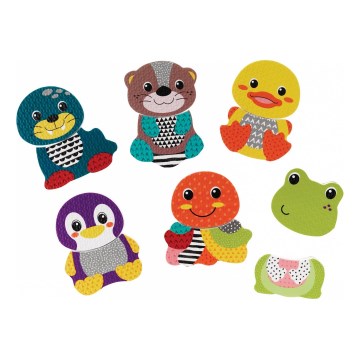 Infantino - Autocollants de bain en mousse MIX&MATCH