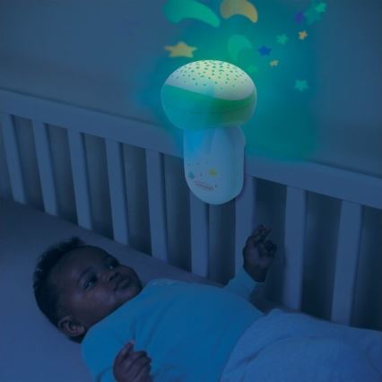 Infantino - Berceau pour bébé portable avec melody 3en1 3xAA vert