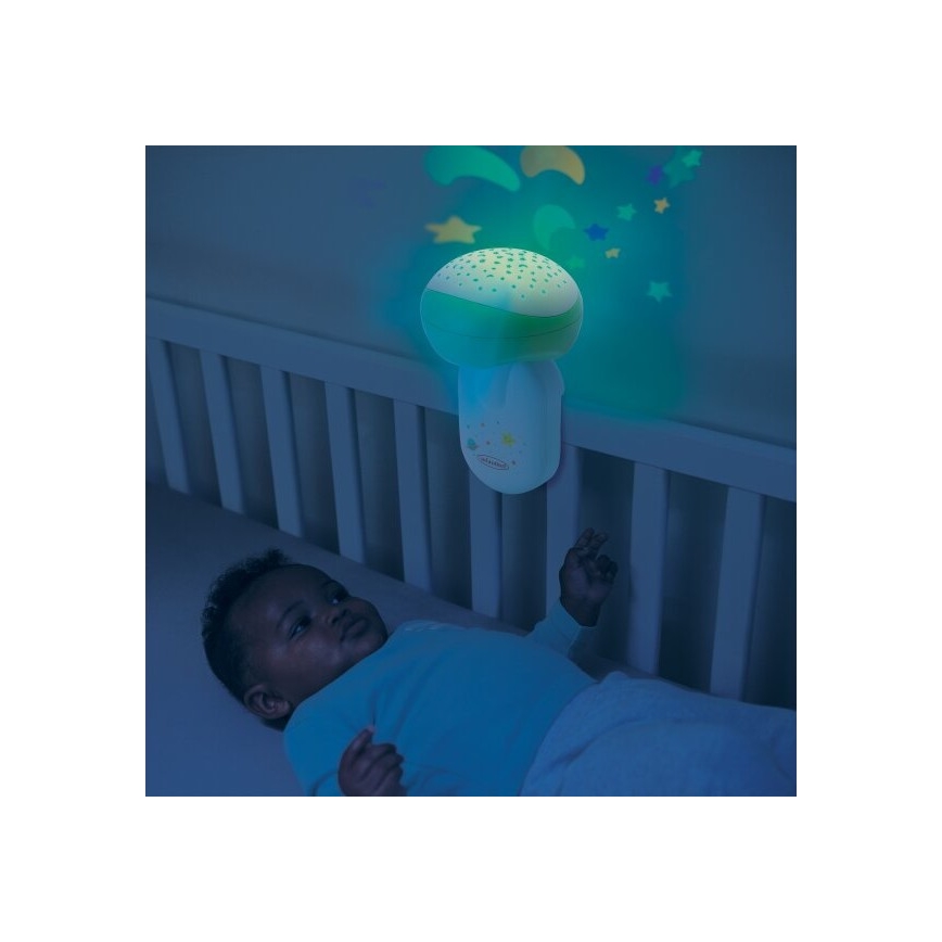 Infantino - Berceau pour bébé portable avec melody 3en1 3xAA vert
