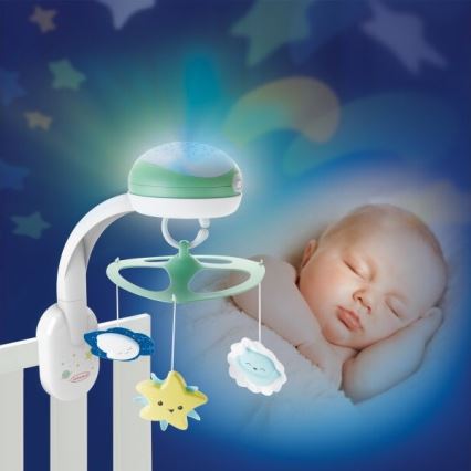 Infantino - Berceau pour bébé portable avec melody 3en1 3xAA vert