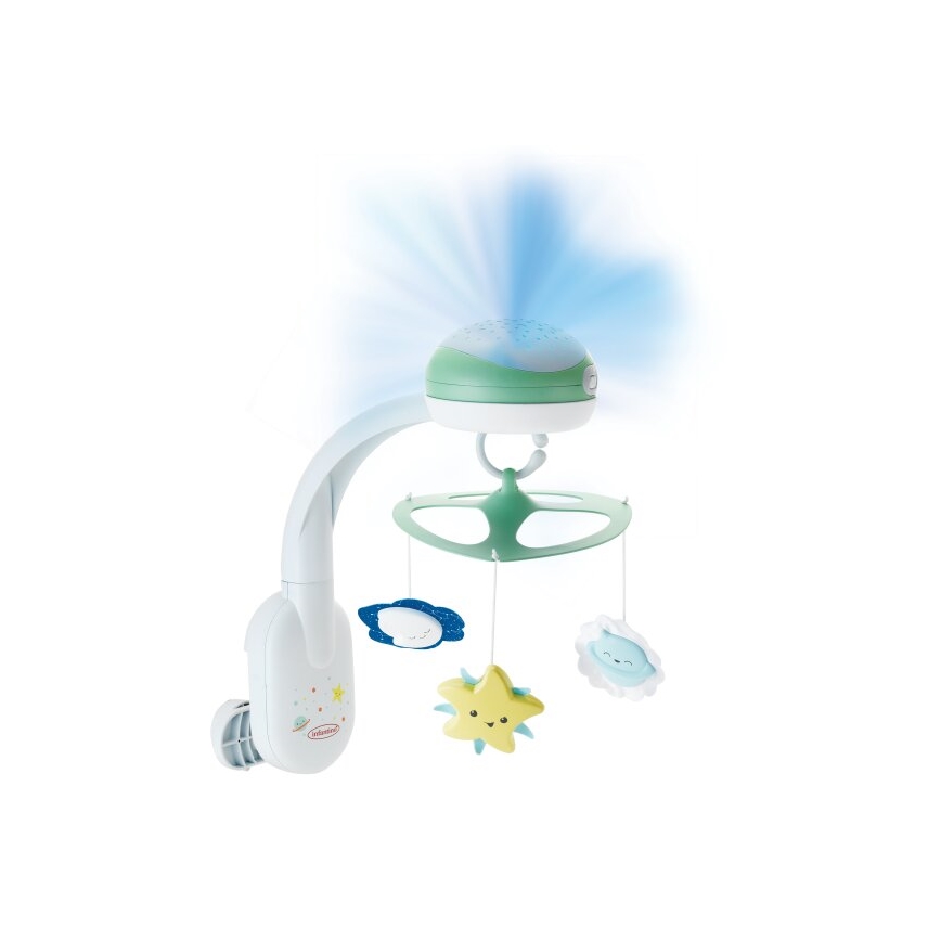 Infantino - Berceau pour bébé portable avec melody 3en1 3xAA vert