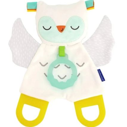 Infantino - Lampe de chevet avec peluche phosphorescente Owl