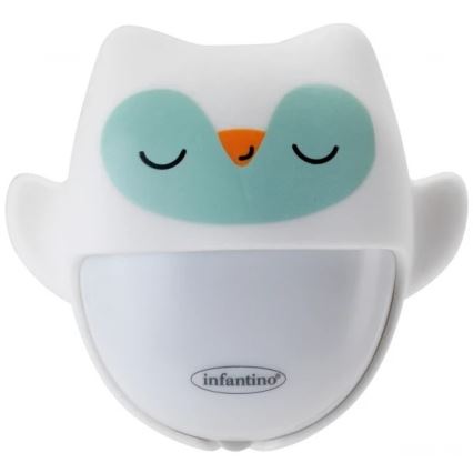 Infantino - Lampe de chevet avec peluche phosphorescente Owl