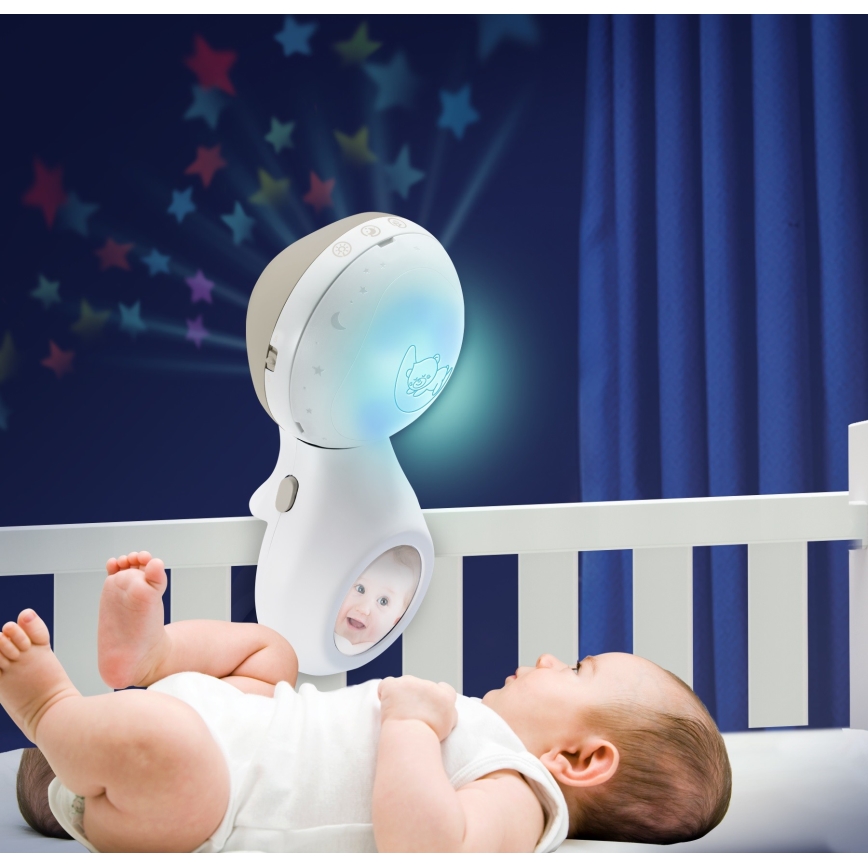 Infantino - Muziekmobiel voor wieg 3-in-1 met melodie 3xAAA bruin