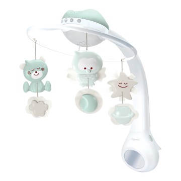 Infantino - Wieg mobiel met melodie en projector 3in1 3xAAA groen