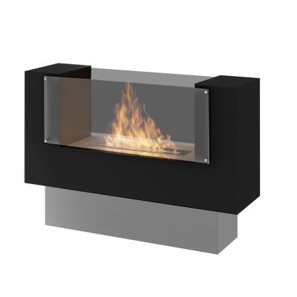 InFire - BIO haard 110x75 cm 3kW bifaciaal