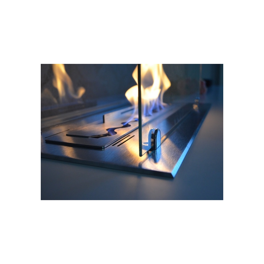 InFire - BIO haard 110x75 cm 3kW bifaciaal