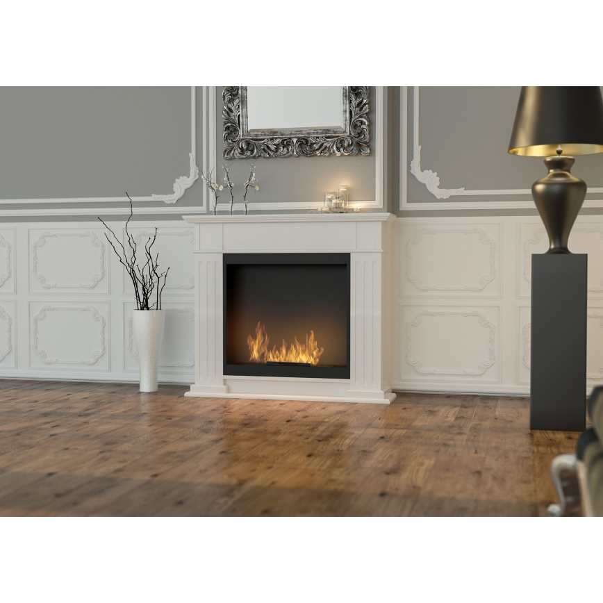InFire - BIO open haard 115x100 cm 3kW wit