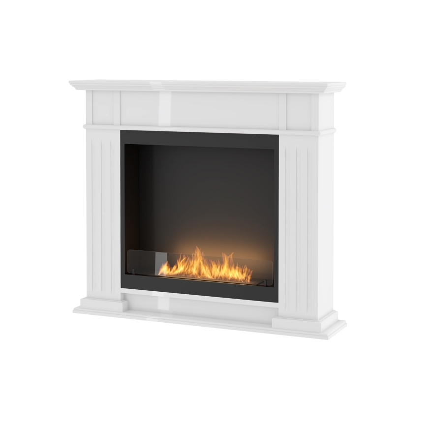 InFire - BIO open haard 115x100 cm 3kW wit