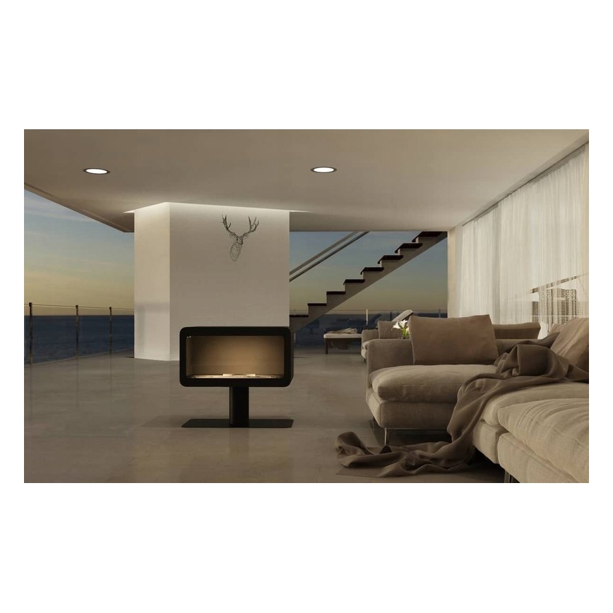InFire - BIO open haard 82,5x74,3 cm 3kW zwart