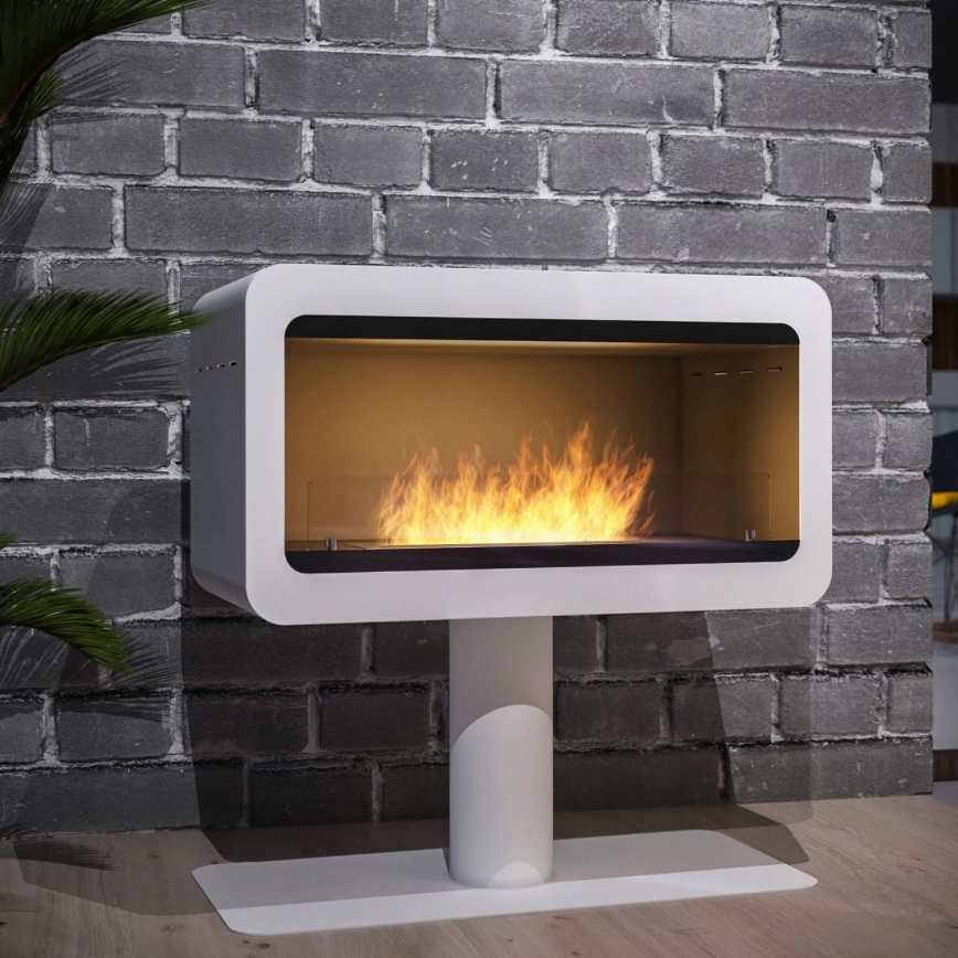 InFire - BIO open haard 82,5x78 cm 3kW wit