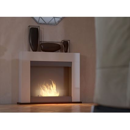 InFire - BIO-open haard 87,5x110 cm 3kW wit