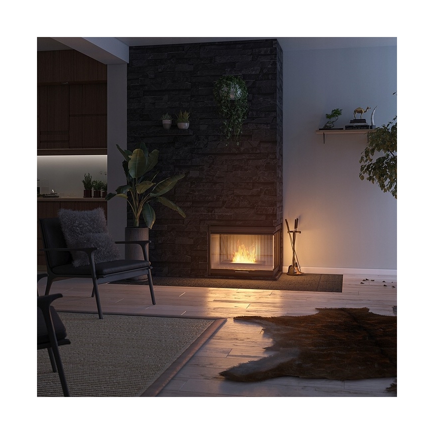 InFire - BIO-open haard 8x40 cm 3kW zwart