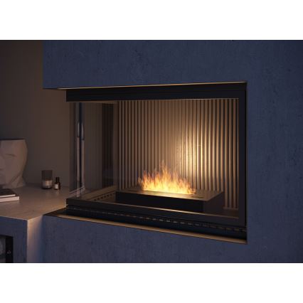 InFire - BIO-open haard 8x40 cm 3kW zwart