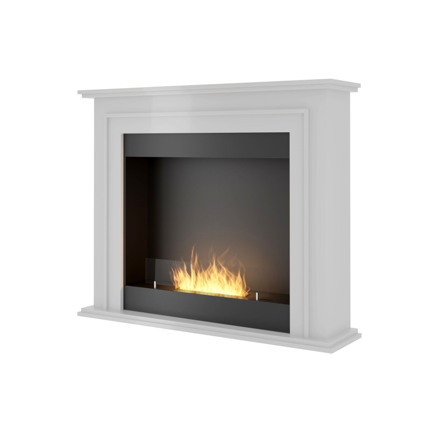 InFire - BIO-open haard 90x112,5 cm 3kW wit