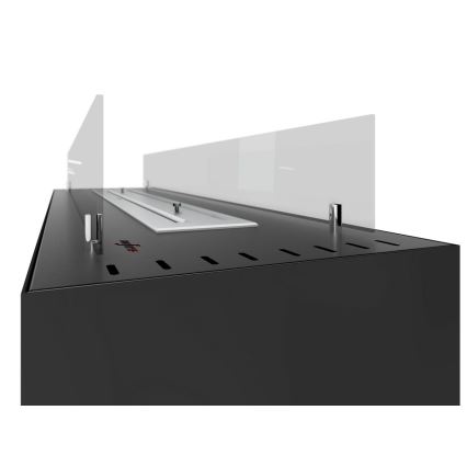 InFire - Cheminée BIO 110x65 cm 3,5kW noir