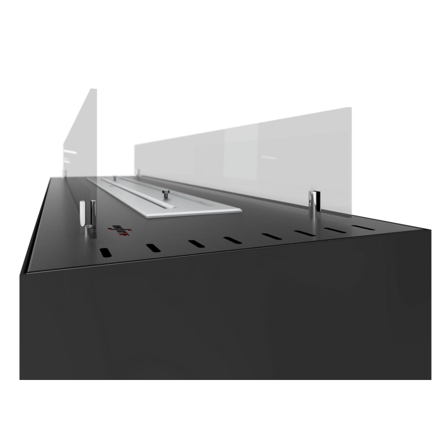 InFire - Cheminée BIO 110x65 cm 3,5kW noir
