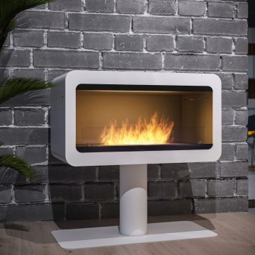 InFire - Cheminée BIO 82,5x78 cm 3kW blanc