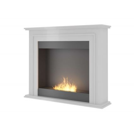 InFire - Cheminée BIO 90x112,5 cm 3kW blanc