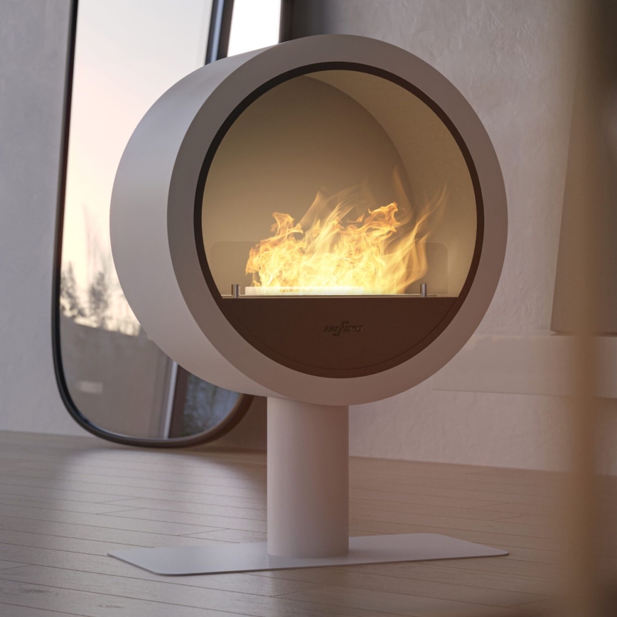 InFire - Cheminée BIO d. 72,5 cm 3kW blanc