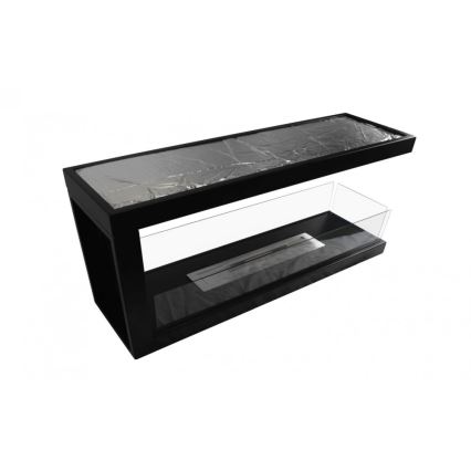 InFire - Cheminée BIO d'angle 100x50 cm 3kW bifacial