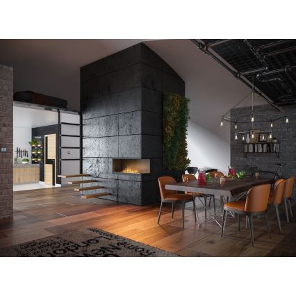 InFire - Cheminée BIO d'angle 110x45 cm 3kW noire