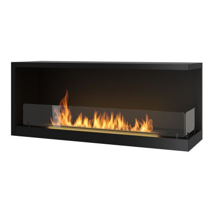 InFire - Cheminée BIO d'angle 110x45 cm 3kW noire