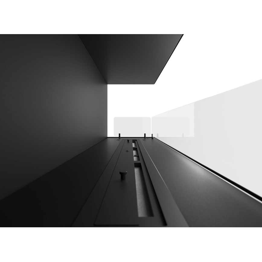 InFire - Cheminée BIO d'angle 110x45 cm 3kW noire