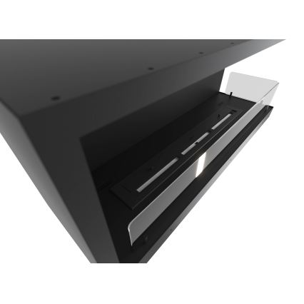 InFire - Cheminée BIO d'angle 110x45 cm 3kW noire