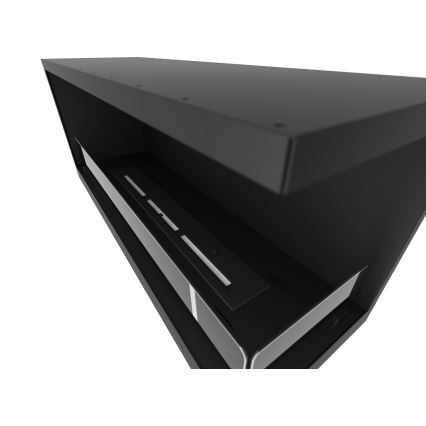 InFire - Cheminée BIO d'angle 110x45 cm 3kW noire
