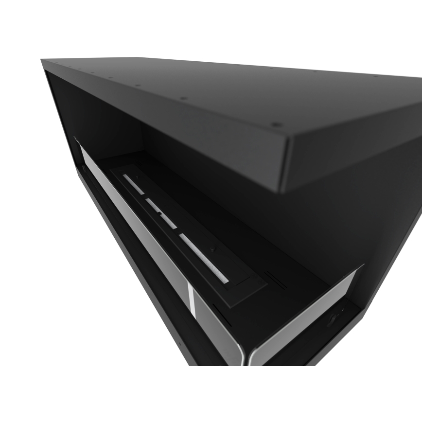 InFire - Cheminée BIO d'angle 110x45 cm 3kW noire