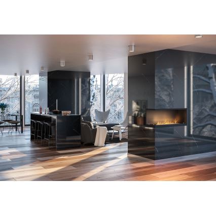InFire - Cheminée BIO d'angle 110x45 cm 3kW noire