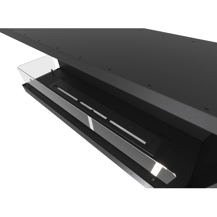 InFire - Cheminée BIO d'angle 110x45 cm 3kW noire