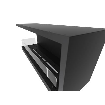 InFire - Cheminée BIO d'angle 110x45 cm 3kW noire