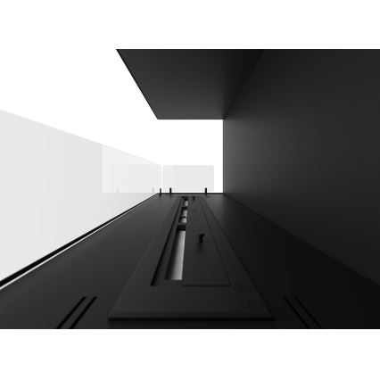 InFire - Cheminée BIO d'angle 110x45 cm 3kW noire