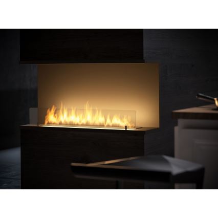 InFire - Cheminée encastrée BIO 100x50 cm 3kW noire