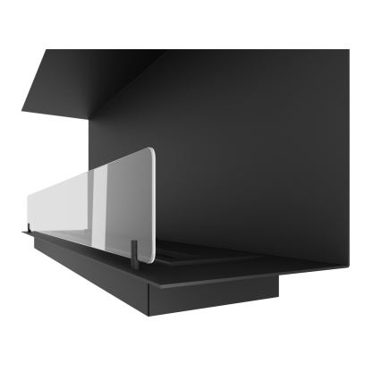 InFire - Cheminée encastrée BIO 120x45 cm 3kW noire