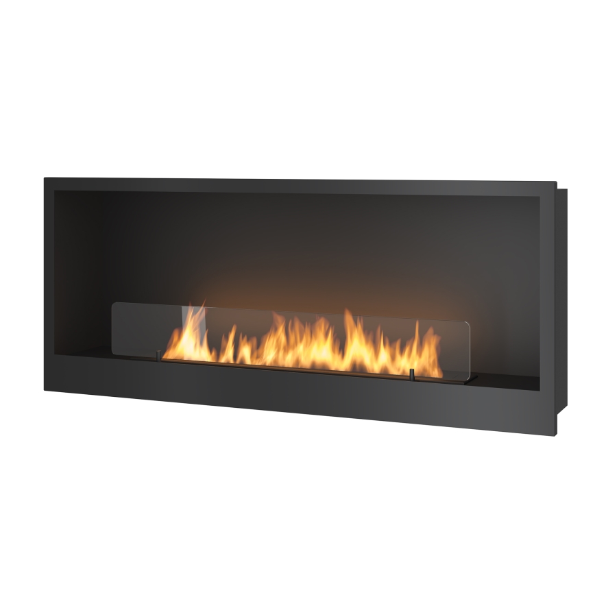InFire - Cheminée encastrée BIO 120x50 cm 3kW noire