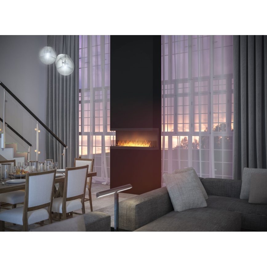 InFire - Cheminée encastrée BIO 120x50 cm 5kW noire