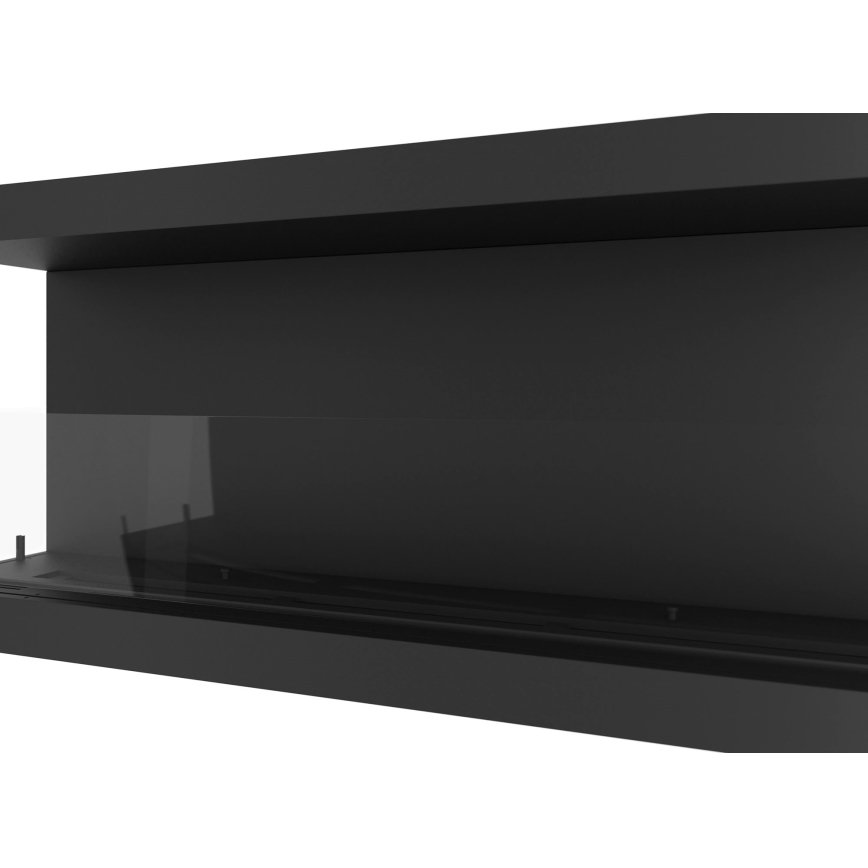 InFire - Cheminée encastrée BIO 120x50 cm 5kW noire