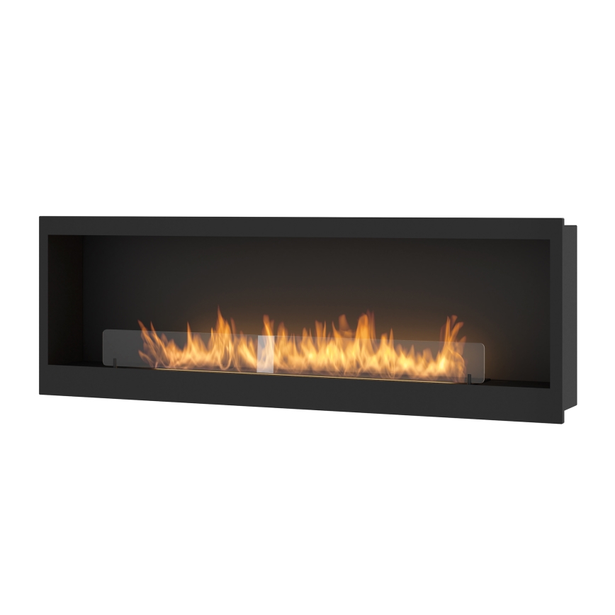 InFire - Cheminée encastrée BIO 150x50 cm 4,2kW noire