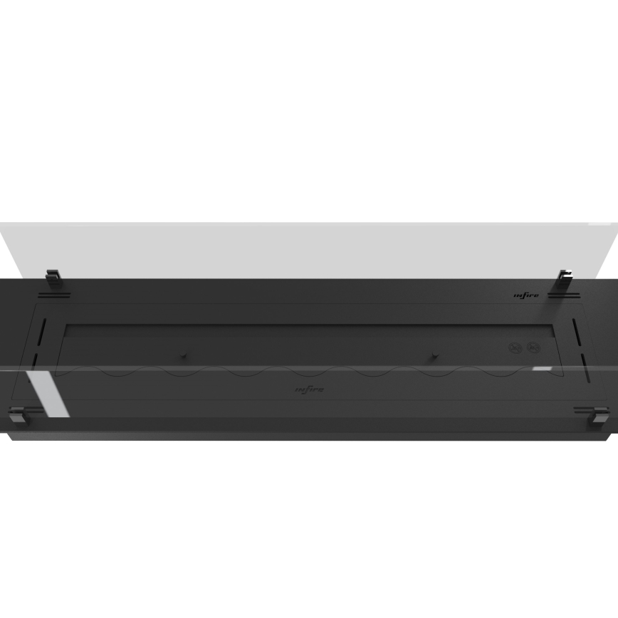 InFire - Cheminée encastrée BIO 8,5x120 cm 6kW noir