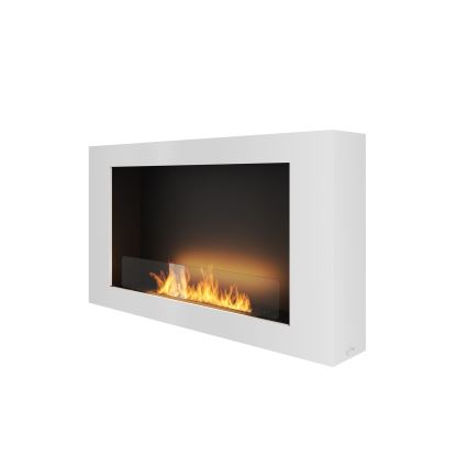 InFire - Cheminée murale BIO 100x56 cm 3kW blanche