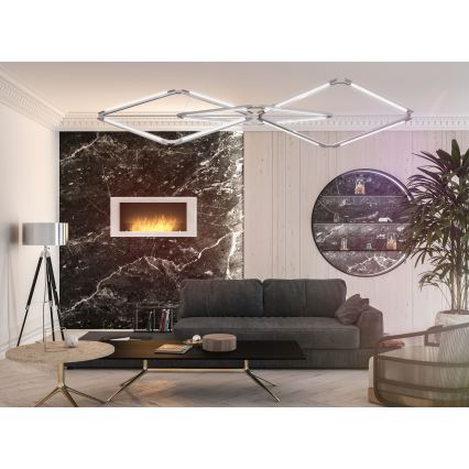 InFire - Cheminée murale BIO 120x56 cm 3kW blanche